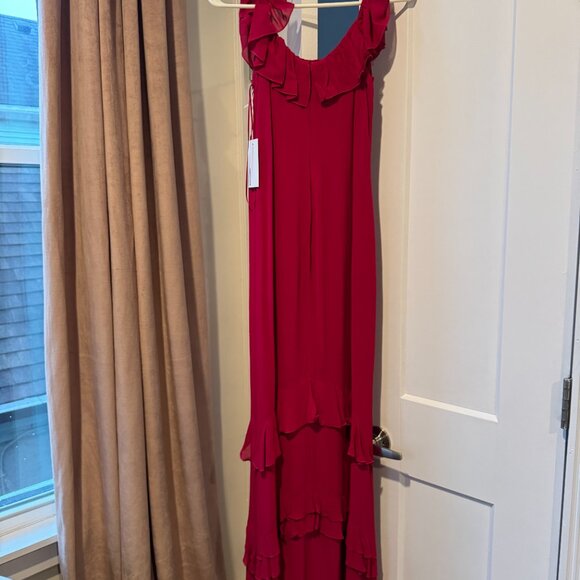 Reformation Tripoli Dress in Rhubarb size 4 NWT - Picture 3 of 5